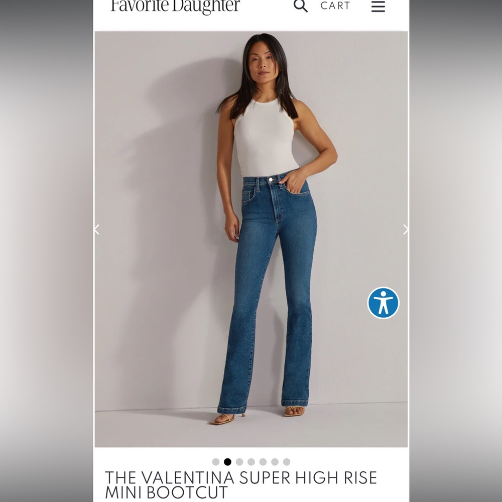 Favorite Daughter Jeans New With Tags - Valentina High Rise Mini Bootcut Indio